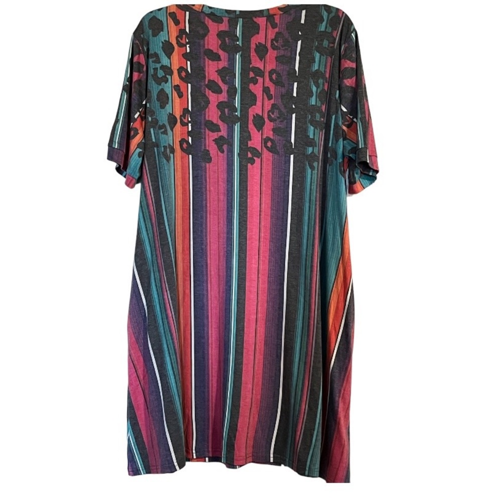 Southern Stitch•Leopard Striped Dress - Picture 9 of 9